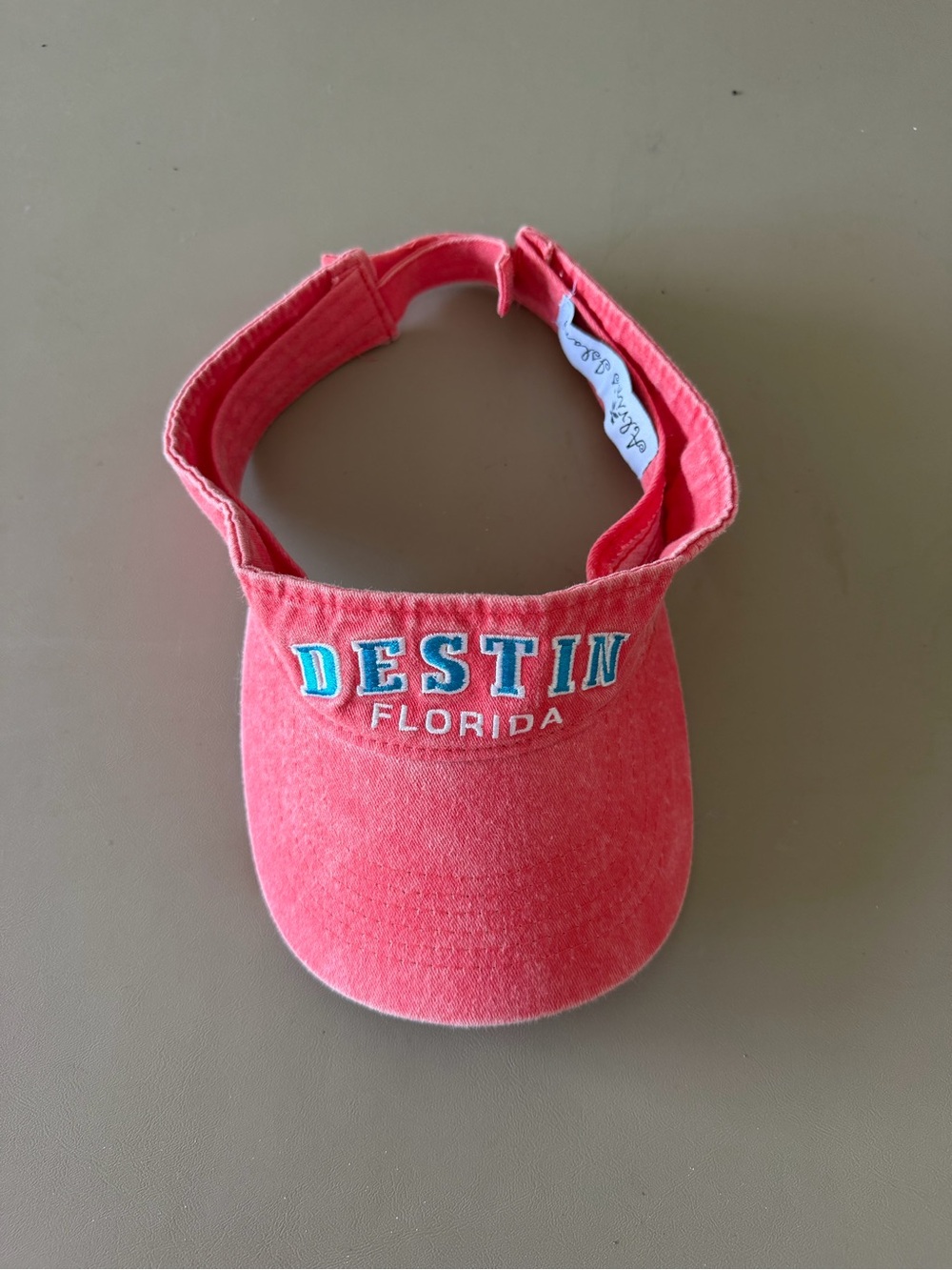 Coral DESTIN Florida Embroidered Visor